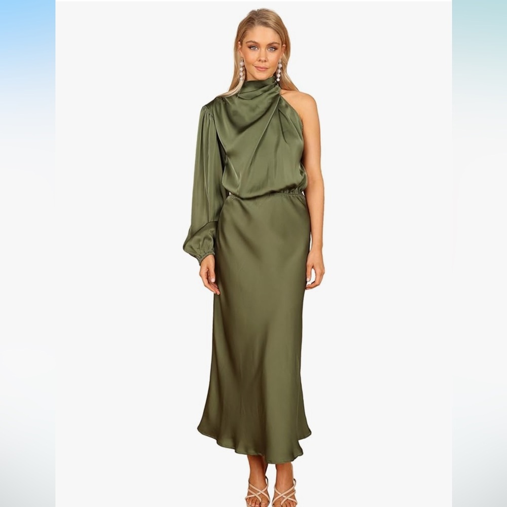 Petal & Pup Women's Amelie One Shoulder Midi Dress